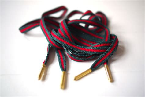 red and green gucci shoe laces|Gucci shoelaces.